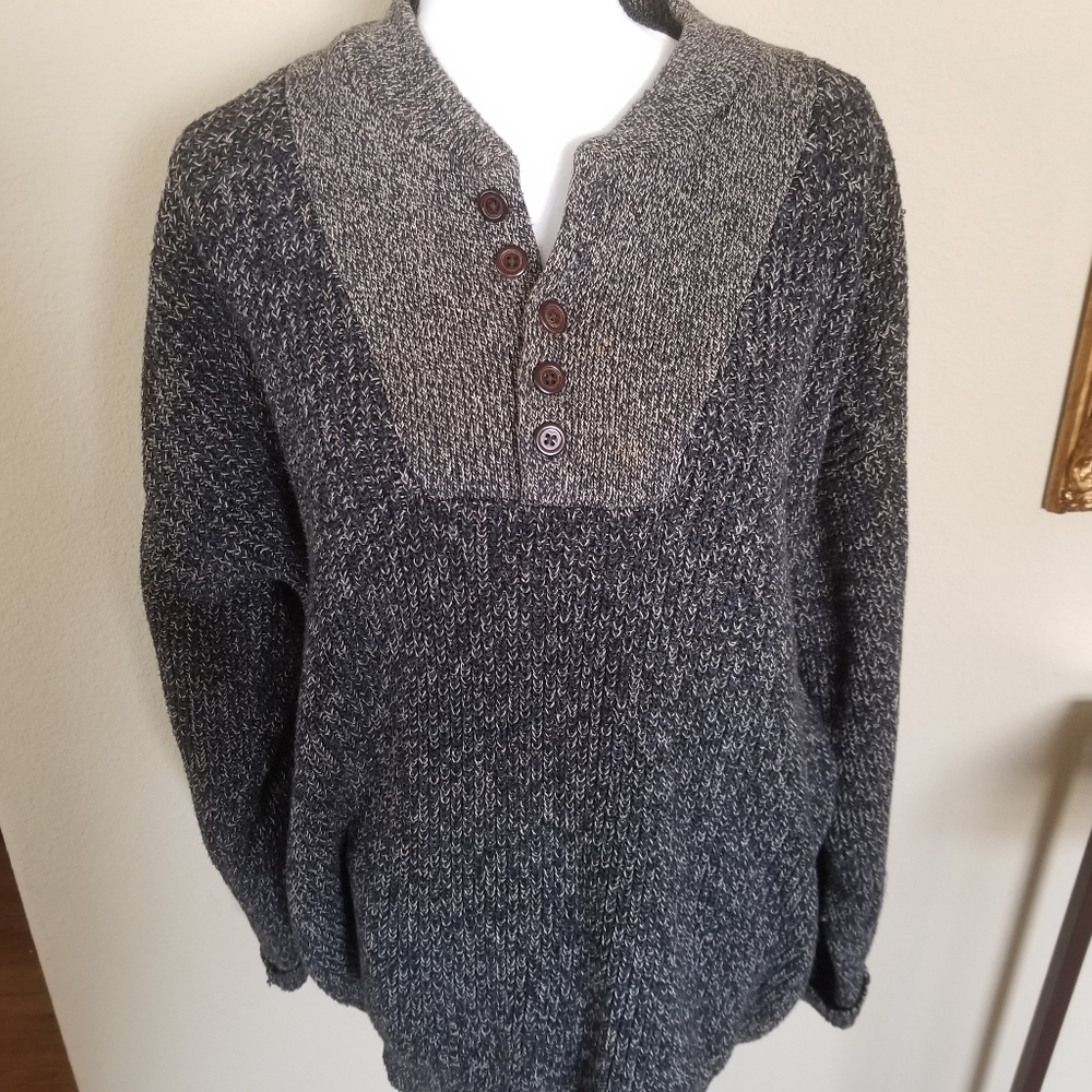 CLUB ROOM Men's pullover cable-knit sweater Lg